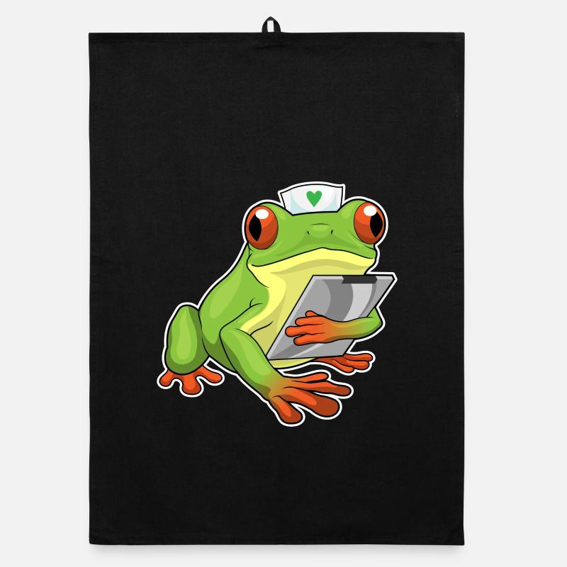 Infirmière grenouille Torchon bio