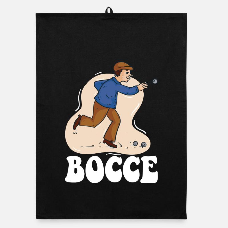 Bocce Spruch Bocce Ball mit Jack Bocci Game Bocce Organic Geschirrtuch