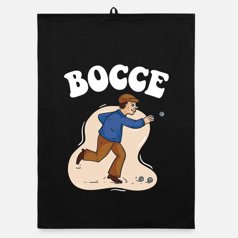Bocce Spruch Bocce Ball mit Jack Bocci Game Bocce Organic Geschirrtuch