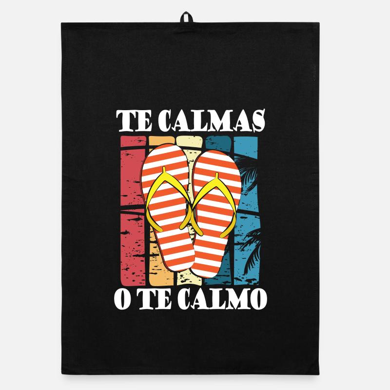 Te calmas o te calmo Organic Geschirrtuch
