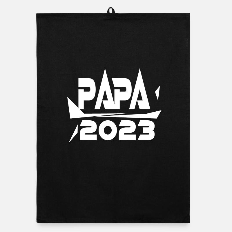 Vater 2023 - Papa 2023 Geschenk Organic Geschirrtuch
