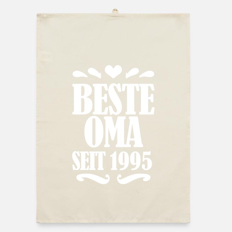 Beste Oma seit 1995 - Oma Geschenk Organic Geschirrtuch