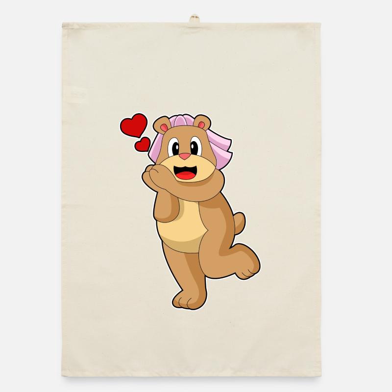 Mariage Bear Bride Veil Torchon bio