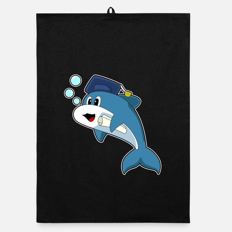Diplôme d’étudiant Dolphin Torchon bio