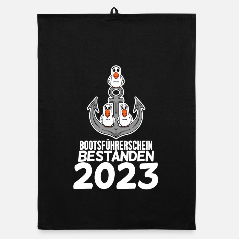 Bootsführerschein 2023 Organic Geschirrtuch