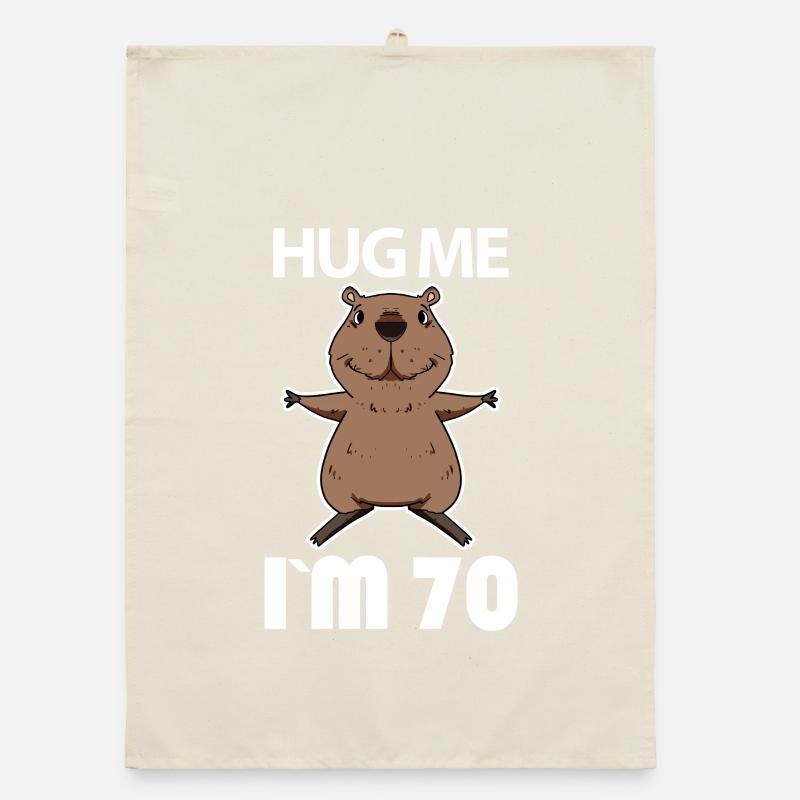 70 ans - 70 ans - câlin Torchon bio