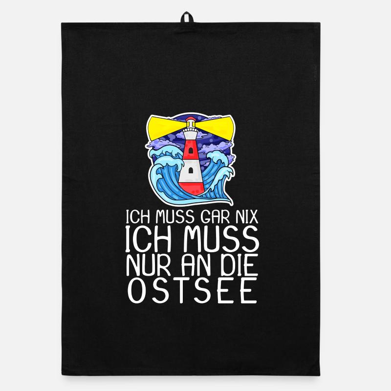 Ostsee Spruch Organic Geschirrtuch