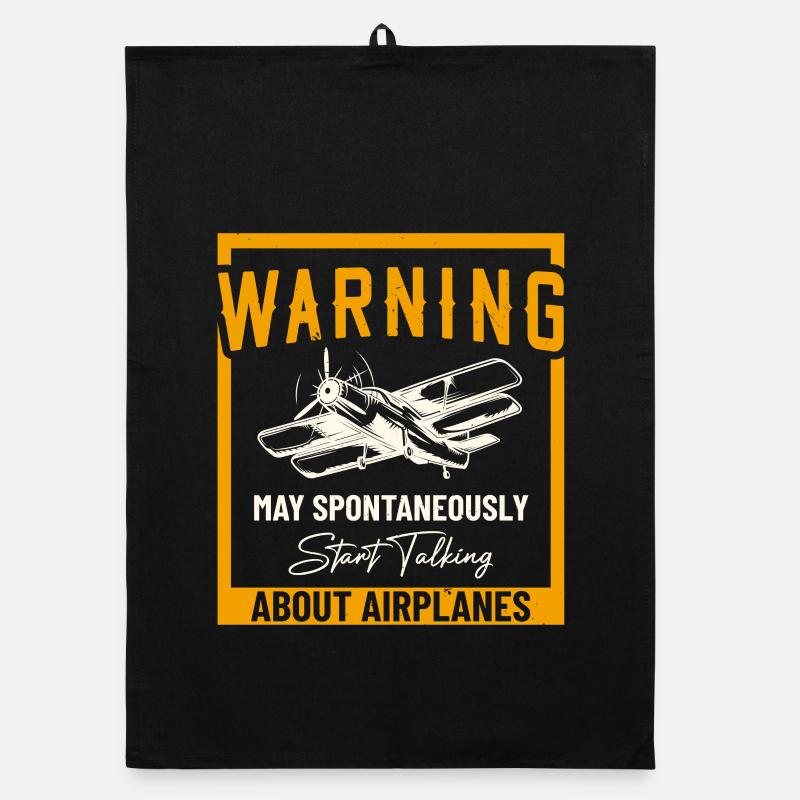 May Spontaneously Start Talking About Airplanes Organic dish towel