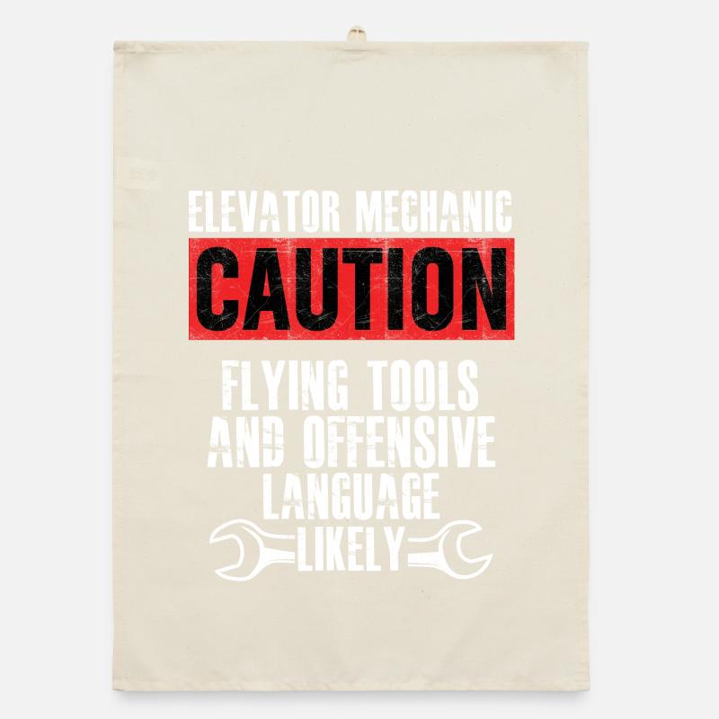Elevator Mechanic Flying Tools Technician Organic dish towel