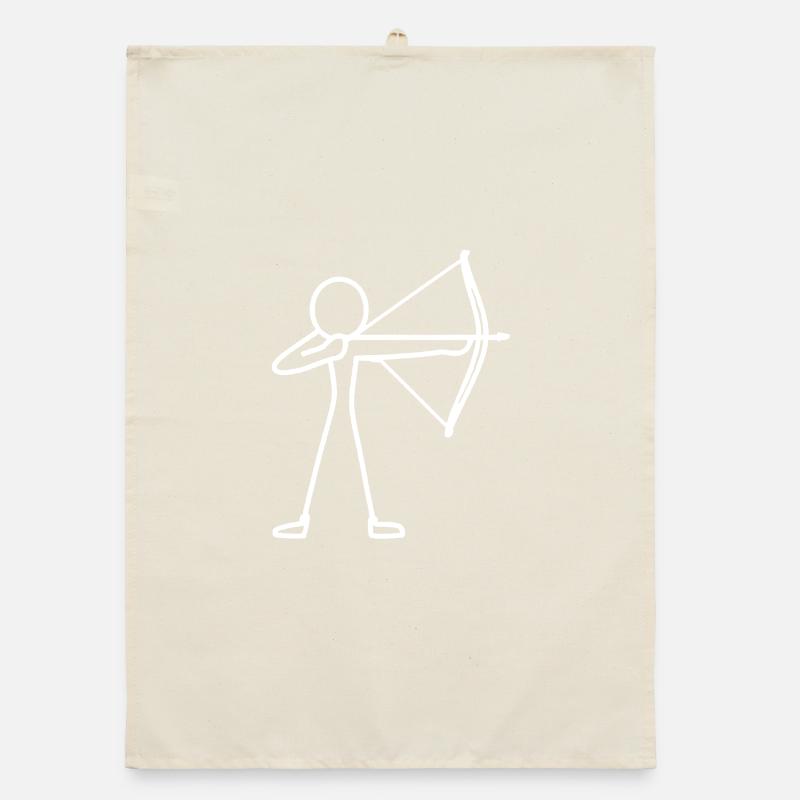 Archer à l’arc à l’arc à l’arc Torchon bio