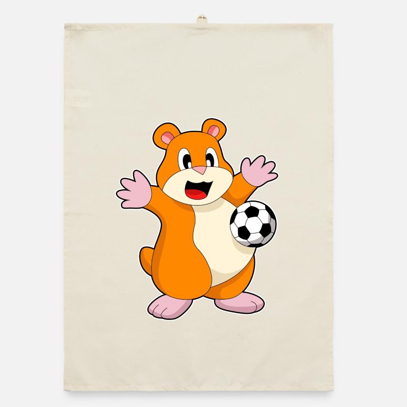 Hamster Soccer Player Soccer Torchon bio