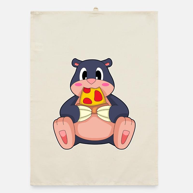 Mole Pizza Organic dish towel
