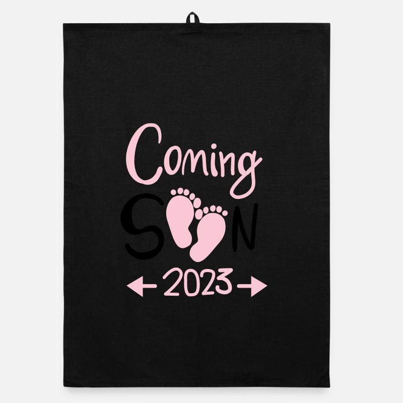 Schwanger 2023 Organic Geschirrtuch