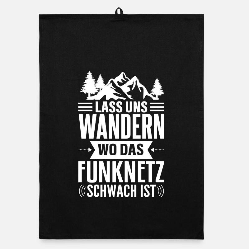 Wanderlust Netzlos im Funkloch Organic Geschirrtuch
