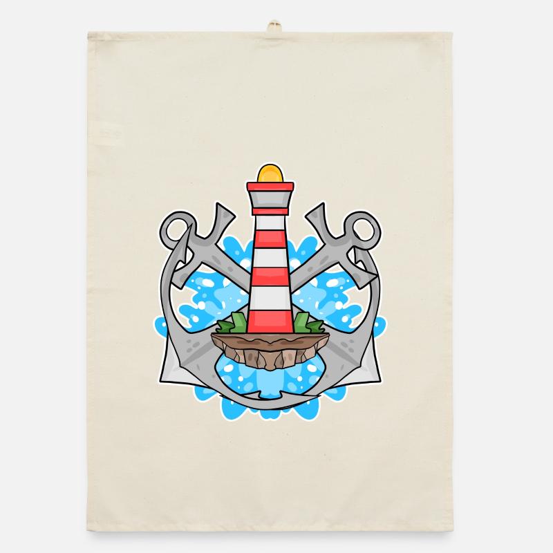 Phare d’ancre Mer du Nord Torchon bio