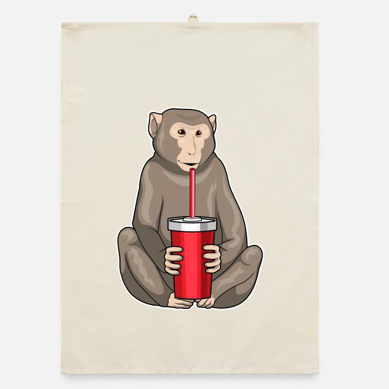 Tasse à boire de singe Torchon bio