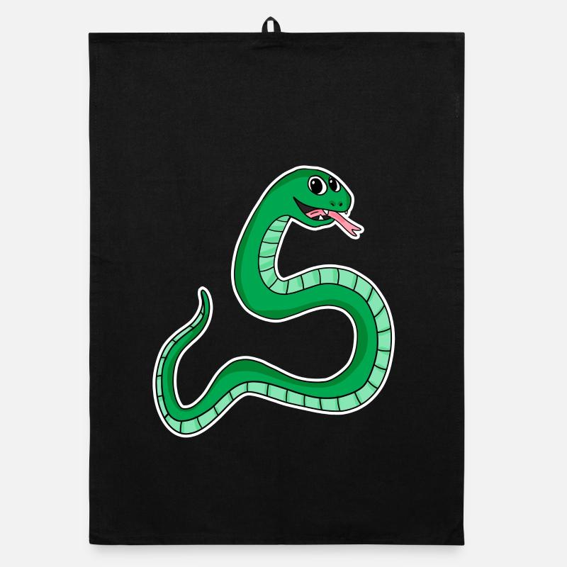 Serpent - Serpent vert Torchon bio
