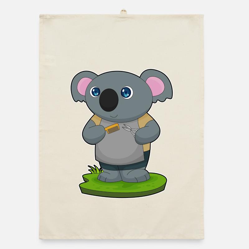 Koala Coiffeur Ciseaux Peigne Torchon bio