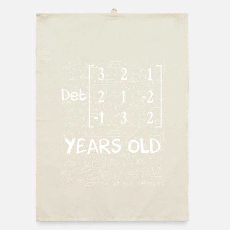 27th birthday 27 years matrix determinant Organic dish towel