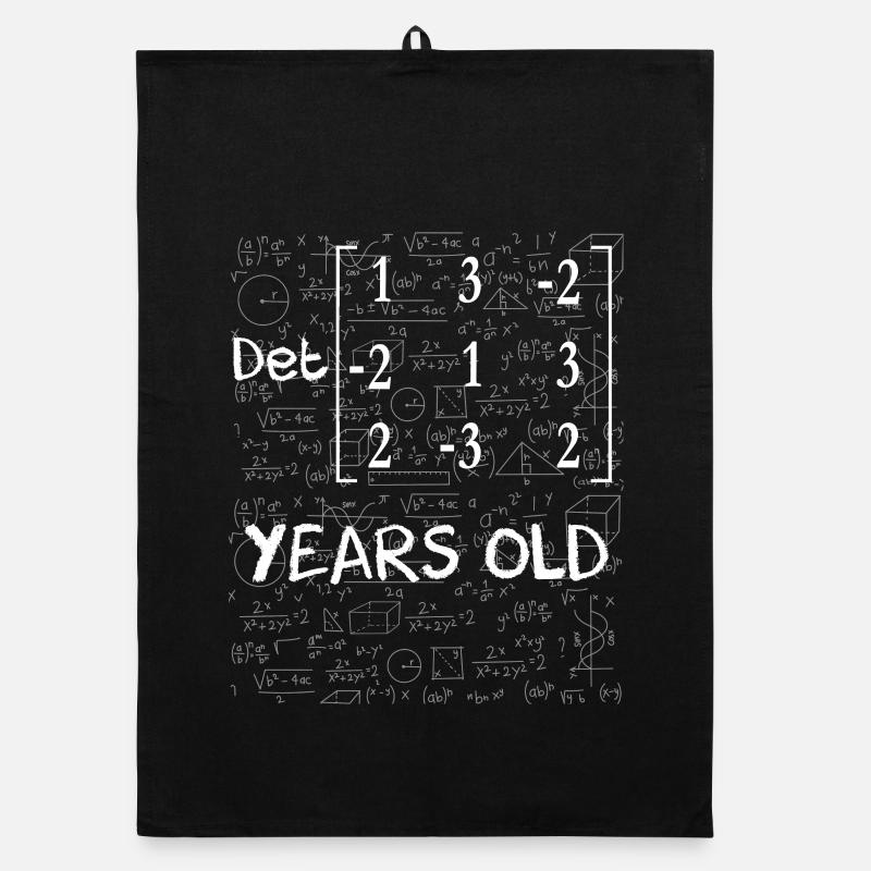 33rd birthday 33 years matrix determinant Organic dish towel