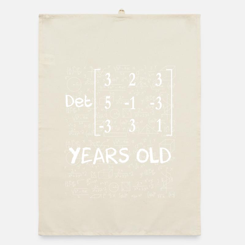68th birthday 68 years matrix determinant Organic dish towel