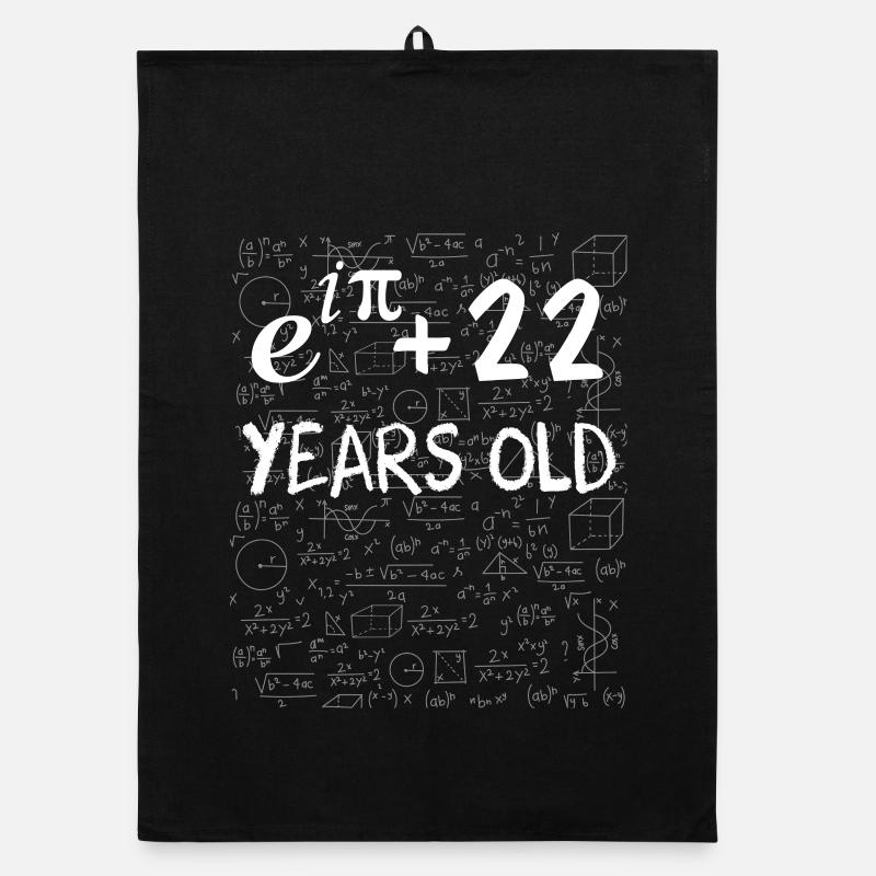 21e anniversaire 21 ans Euler Identité cadeau math Torchon bio