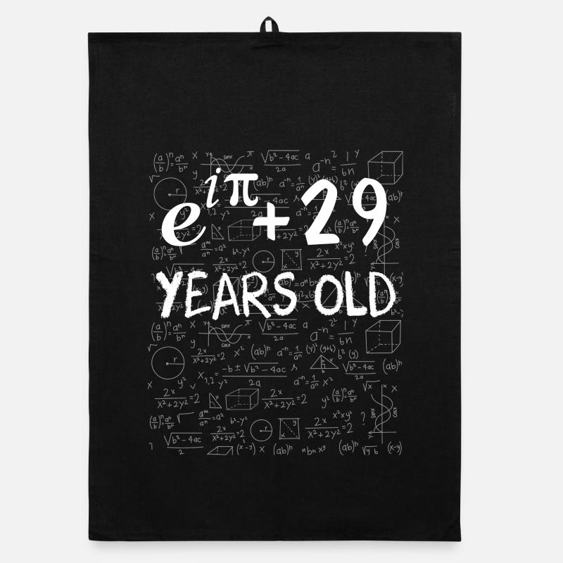 28e anniversaire 28 ans Euler Identité cadeau math Torchon bio