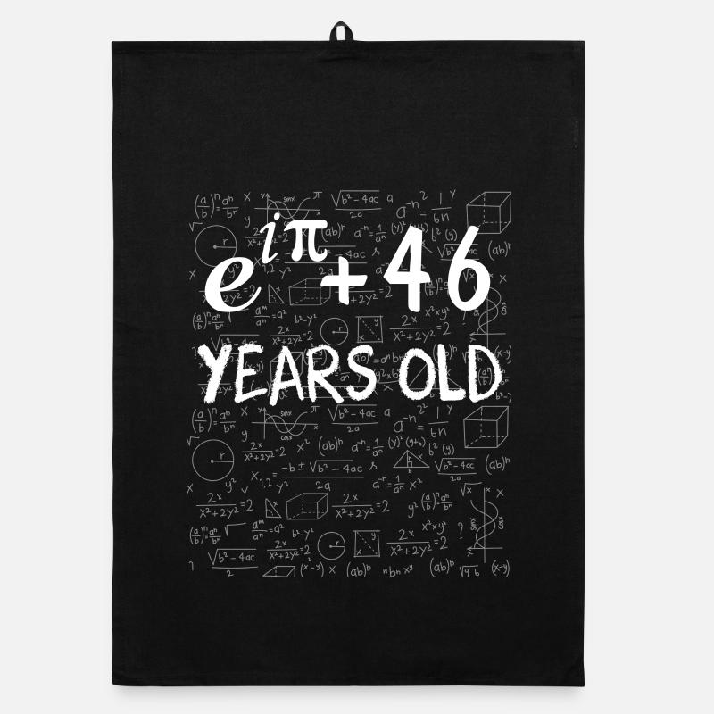 45e anniversaire 45 ans Euler Identité cadeau math Torchon bio