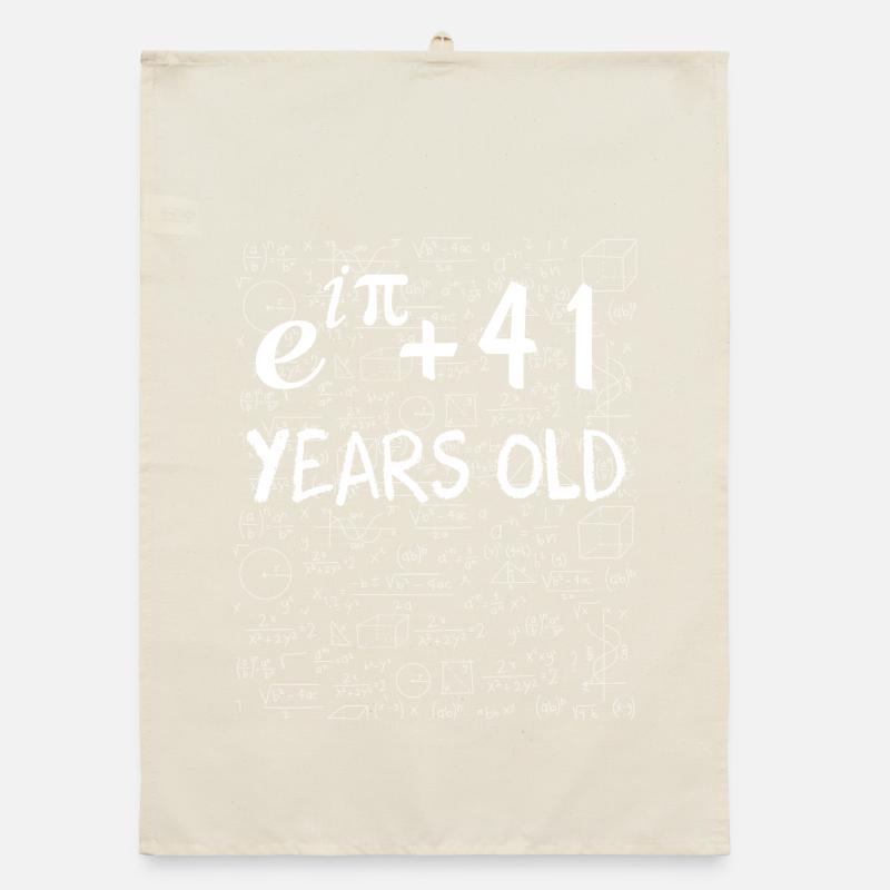 40e anniversaire 40 ans Euler Identité cadeau math Torchon bio