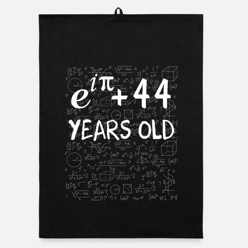 43rd Birthday 43 Years Euler Identity Math Gift Organic dish towel