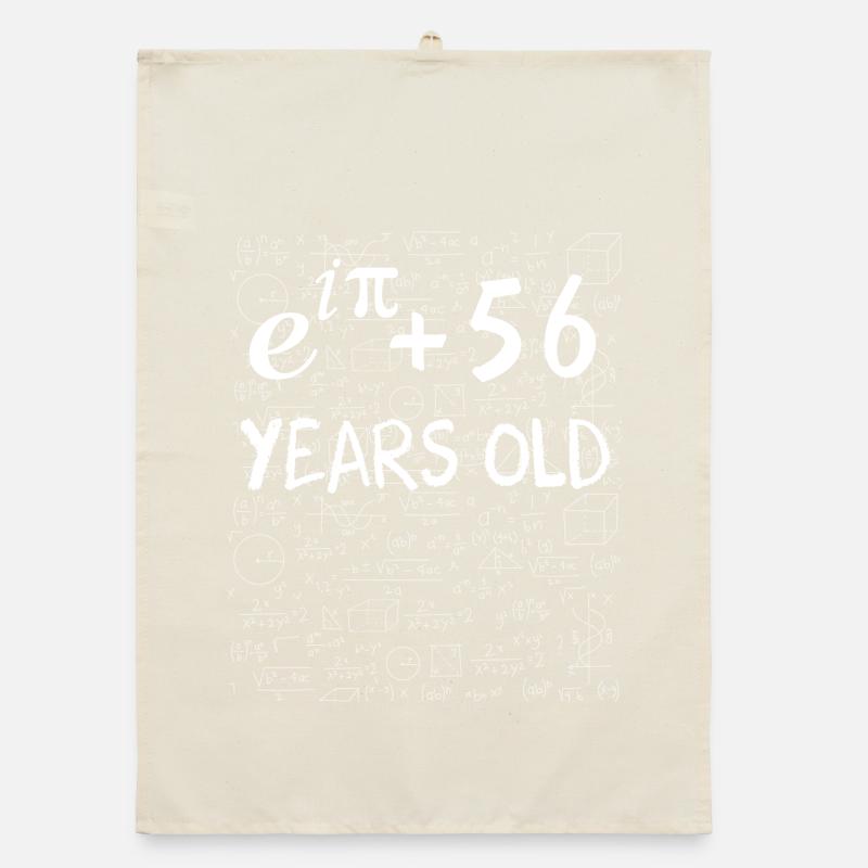 55e anniversaire 55 ans Euler Identité cadeau math Torchon bio