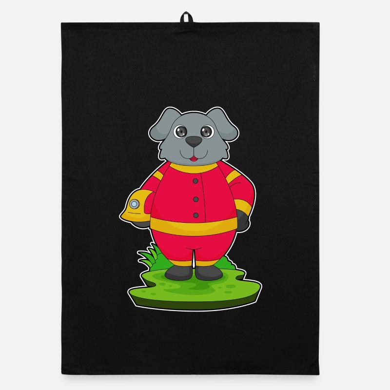 Brigade de pompiers de chiens Torchon bio