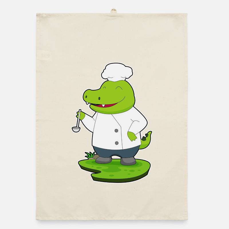 Cuisson à la cuillère à crocodile Torchon bio