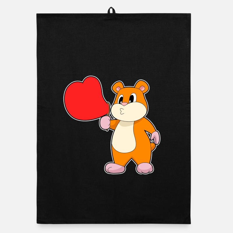 Hamster Soap Bubbles Organic dish towel
