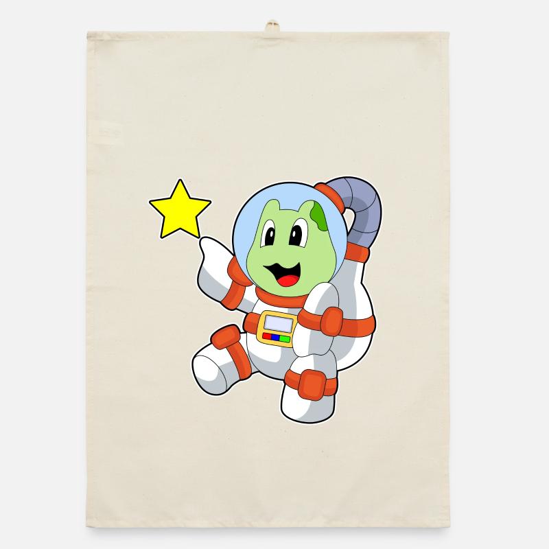 Espace Turtle Astronaut Torchon bio