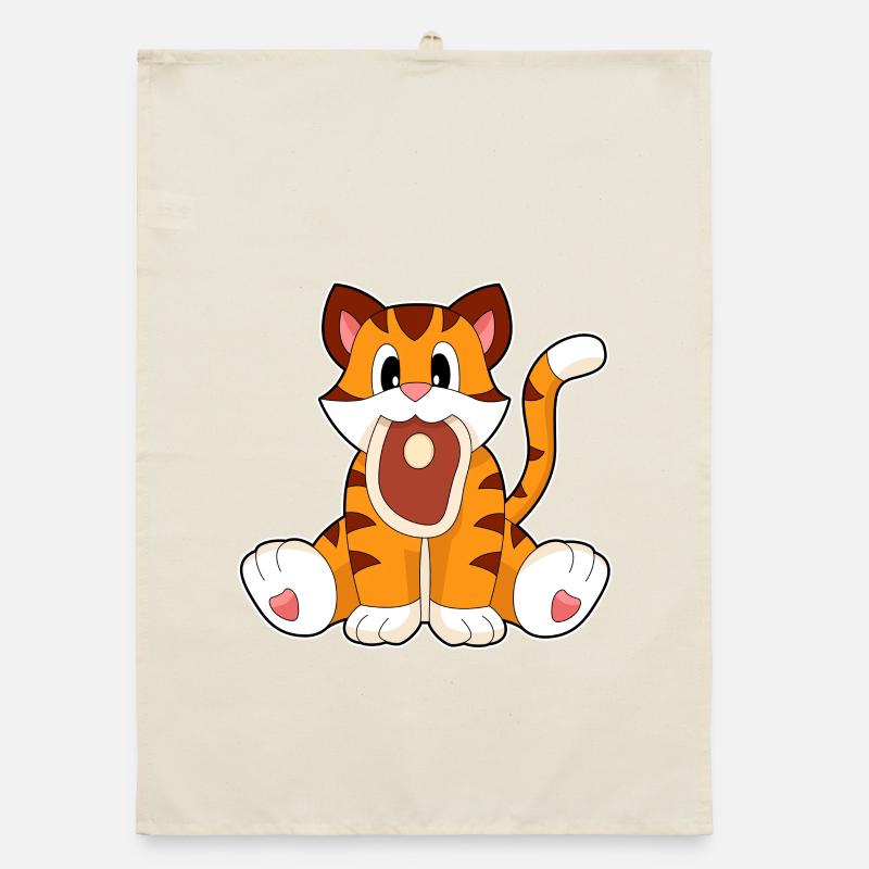 Tiger Fleisch Organic Geschirrtuch