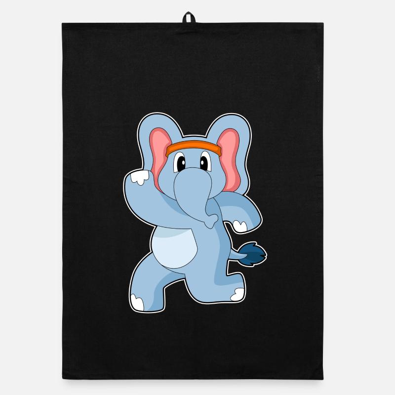 Elephant Jogger Jogging Sport Torchon bio