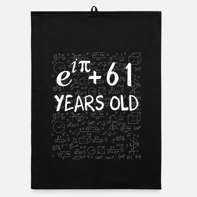 60e anniversaire 60 ans Euler Identité cadeau math Torchon bio
