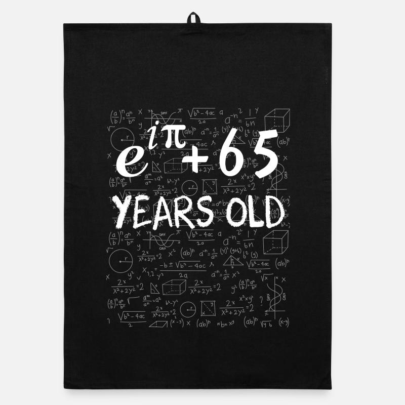 64e anniversaire 64 ans Euler Identité cadeau math Organic Geschirrtuch