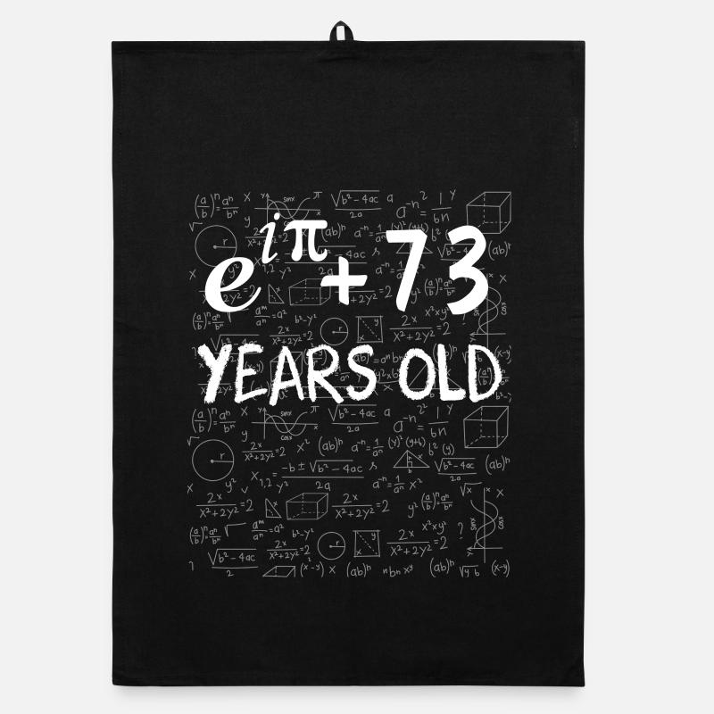 72e anniversaire 72 ans Euler Identité cadeau math Torchon bio