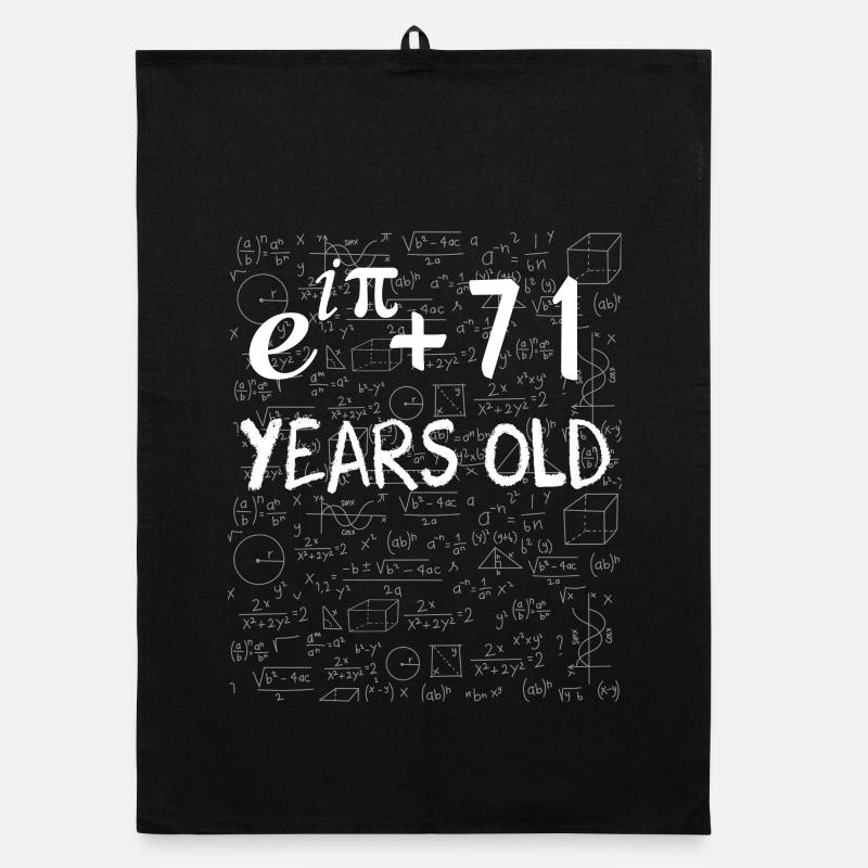 70. Geburtstag 70 Jahre Euler Identity Organic Geschirrtuch