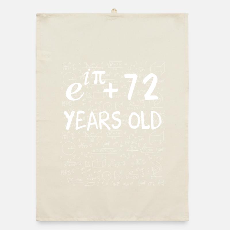 71st Birthday 71 Years Euler Identity Math Gift Organic dish towel