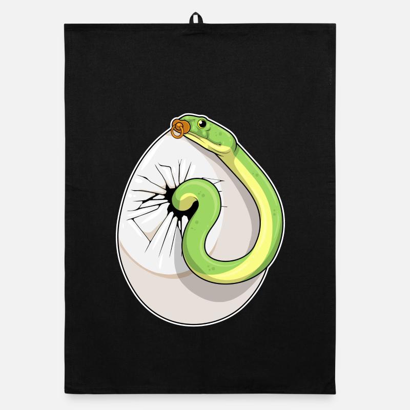 Snake Baby Pacifier Organic dish towel