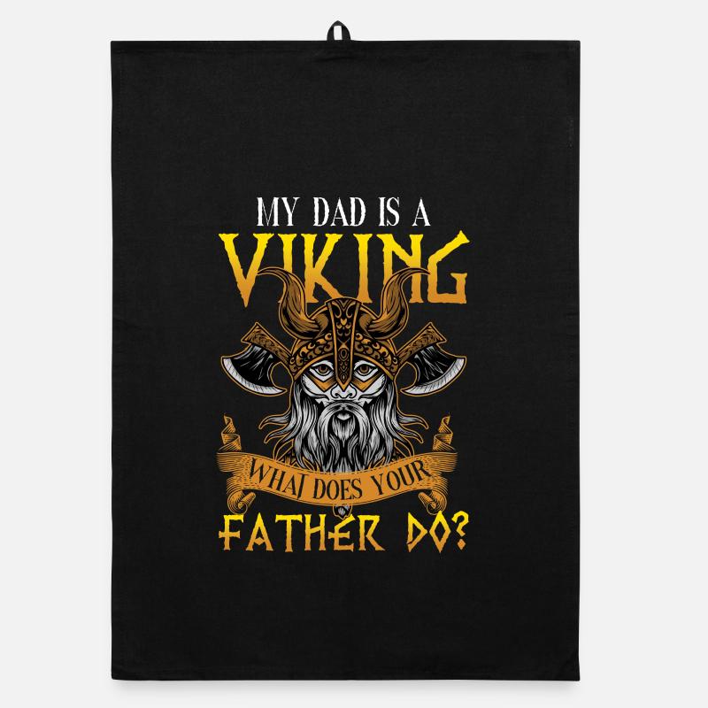 Wikinger Vater Organic Geschirrtuch