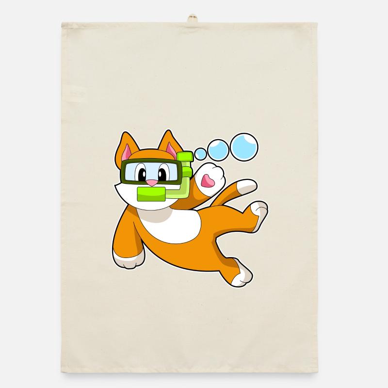 Plongée en apnée pour plongeurs de chat Torchon bio
