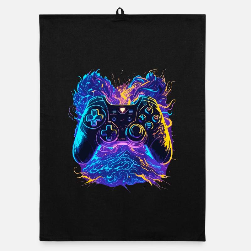 Manette de jeu Graffiti Neon Colors Torchon bio