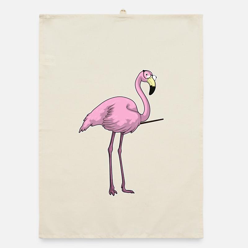 Flamingo Teacher Pointer Torchon bio