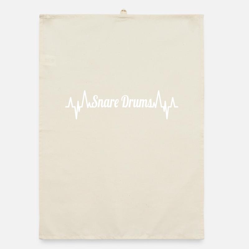 Buzzing drum heartbeat Organic dish towel
