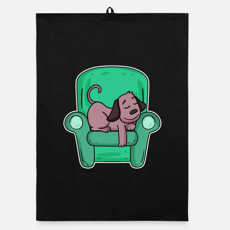 Sleeping dog Organic dish towel