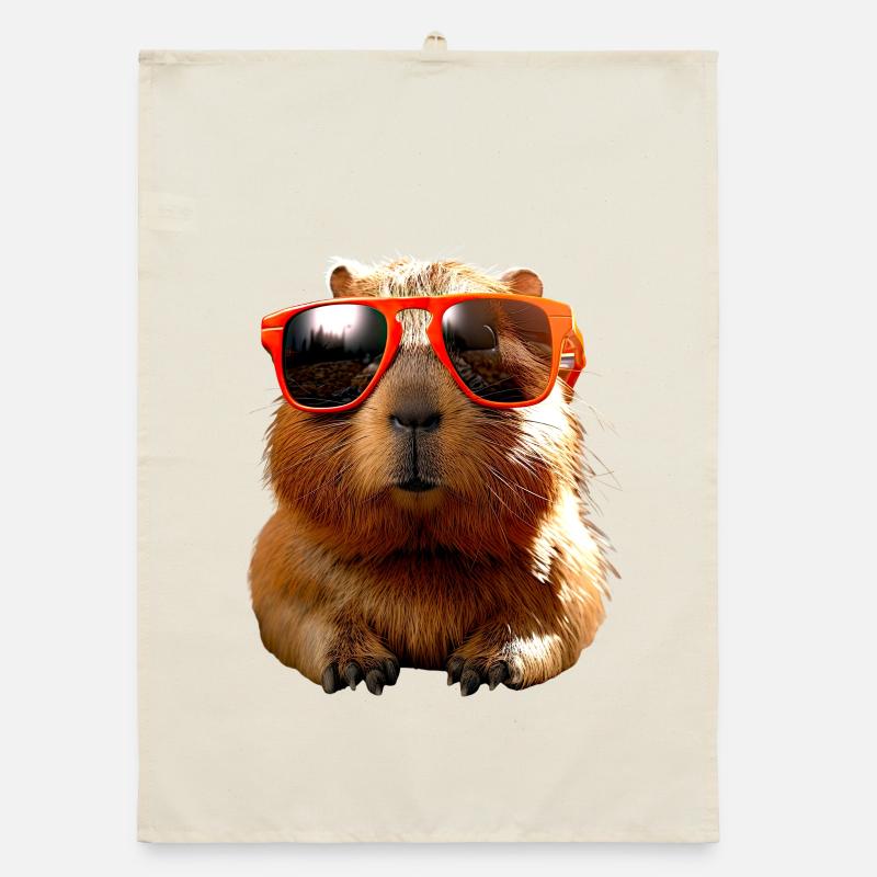 Lunettes de soleil Capybara Be Capy Capybara rongeur Torchon bio